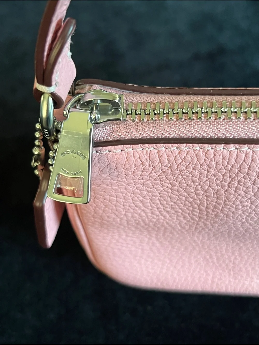 COACH Nolita 19 Cherry Blossom Pink  Sundae Ice Cream Graphic Shoulder Clutch